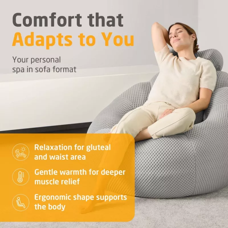 Medisana RS100 Bubble sofa hieronnalla, harmaa
