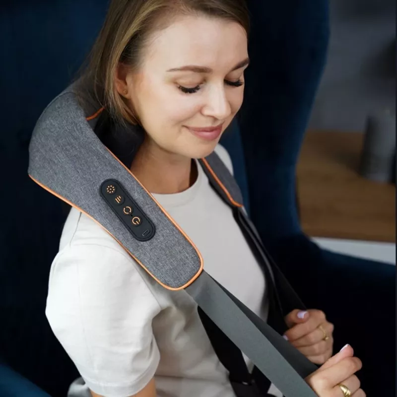 Medivon Collar Simple 2 Shiatsu niska- ja hartiahierontalaite lämmöllä, musta