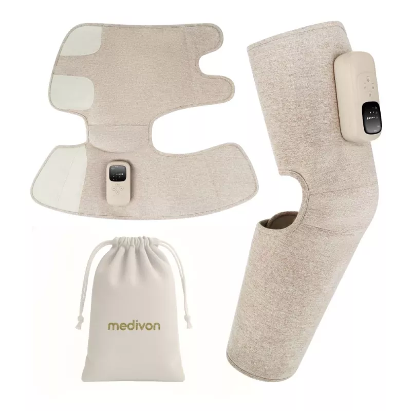 Medivon Compression Massager Sole Duo – ilmatyyny-jalkahierontalaite lämmöllä, 3 tilaa ja 3 tehoa