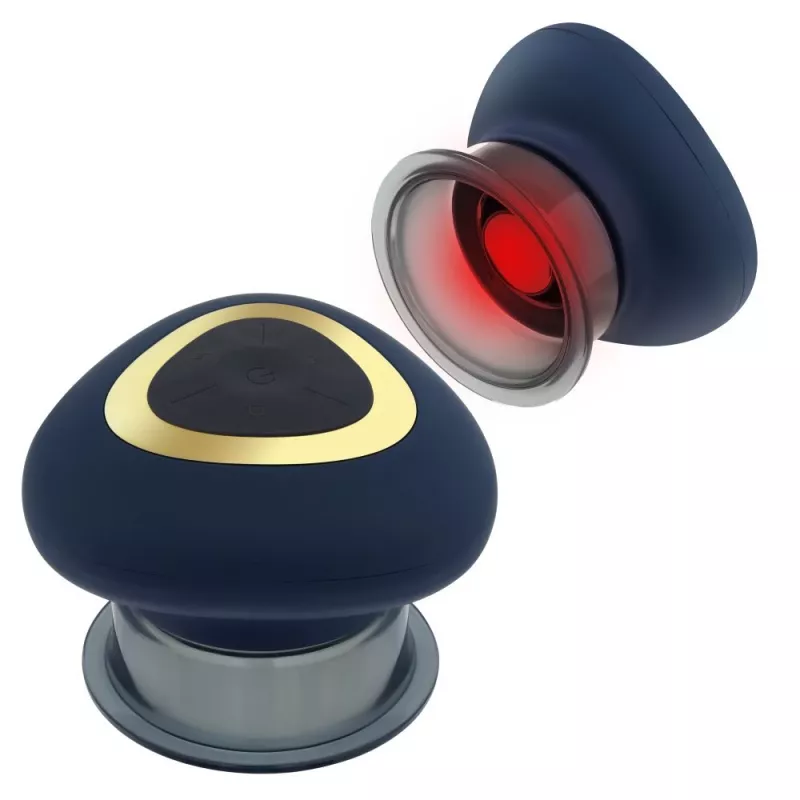 MEDIVON Cupping Massager Cushy 2 - sähköinen kuppaushierontalaite punavalohoidolla ja lämmöllä