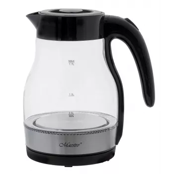 MEO lasinen vedenkeitin 2200W 1,7L musta MR-061-BLACK MAESTRO