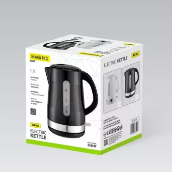 MEO MAESTRO vedenkeitin 1,7 L 2200 W musta MR-035-BLACK