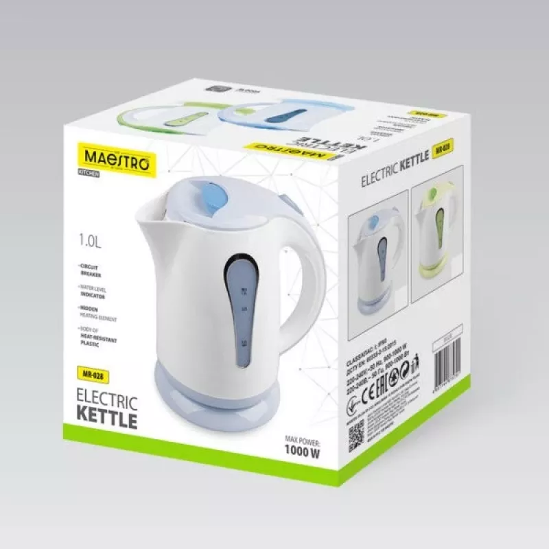 MEO MAESTRO vedenkeitin 1,7 l 2200 W sininen MR-031-BLUE