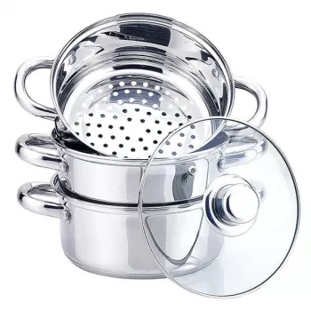 MEO painekattila ruostumatonta terästä 2L, 18 cm halkaisija, karkaistu lasikansi, induktiokelpoinen MR-2900-18