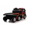 Mercedes Truck + Trailer XMX622B paristokäyttöinen lelu LED-valoilla punainen LCD