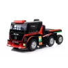 Mercedes Truck + Trailer XMX622B paristokäyttöinen lelu LED-valoilla punainen LCD