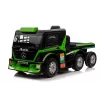 Mercedes Truck + Trailer XMX622B vihreä LCD paristokäyttöinen lelu