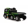 Mercedes Truck + Trailer XMX622B vihreä LCD paristokäyttöinen lelu