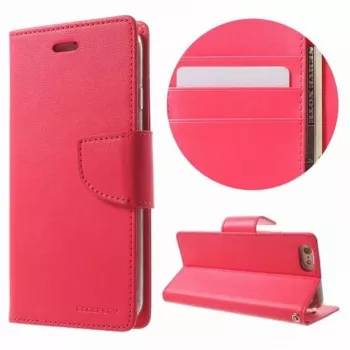 Mercury Apple iPhone X/XS Bravo Diary hot pink folio lompakkokotelo