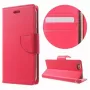 Mercury Apple iPhone X/XS Bravo Diary hot pink folio lompakkokotelo
