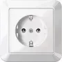 Merten MEG2301-1025 Schuko-pistorasia, 16 A, uppoasennus, polarvalkoinen