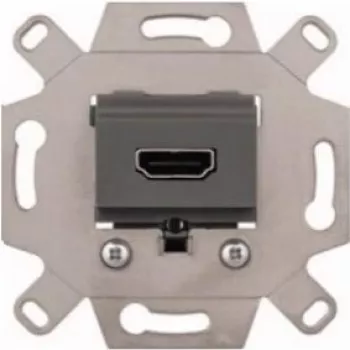 Merten MEG4583-0000 HDMI-liitäntämoduuli, harmaa, uppoasennus, 4K UHD, System M