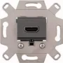 Merten MEG4583-0000 HDMI-liitäntämoduuli, harmaa, uppoasennus, 4K UHD, System M