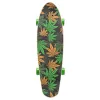Meteor Cannabis vihreä-ruskea-oranssi mini cruiser -skeittilauta 22 tuumaa
