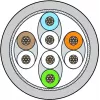 METZ CONNECT 130845D033-E Cat6a S/FTP verkkokaapeli, 40 m, harmaa