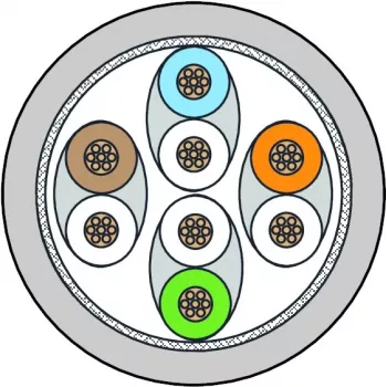 METZ CONNECT 130845D033-E Cat6a S/FTP verkkokaapeli, 40 m, harmaa