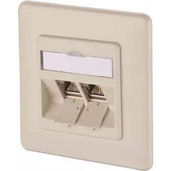 METZ CONNECT BTR E-DAT modul 8/8(8) UP uppoasennettava CAT 6 verkkopistorasia, 2 x RJ45, helmenvalkoinen RAL 1013 1309121001-E