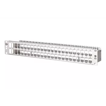 METZ CONNECT BTR E-DAT modul patch-paneeli 48-porttia 1,5U suojattu Cat.6A musta 130924-00-E