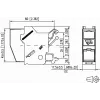 METZ CONNECT BTR E-DAT Module REG 8(8) IP20 Empty - DIN-kiskodatamoduulin kotelo, 1TE, vaaleanharmaa