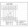 METZ CONNECT BTR UAE 25x8(8) Cat.6 suojattu patch-paneeli, 25 porttia, 1U, vaaleanharmaa 130887-E
