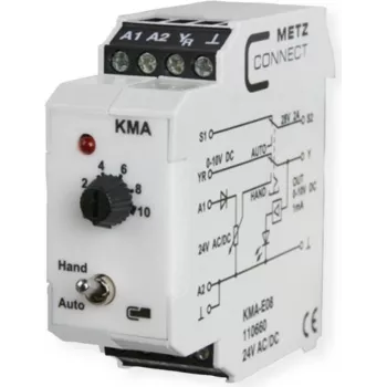 METZ CONNECT KMA-E08 liitäntärele 24 V DC 1 CO 8 A valkoinen 110660