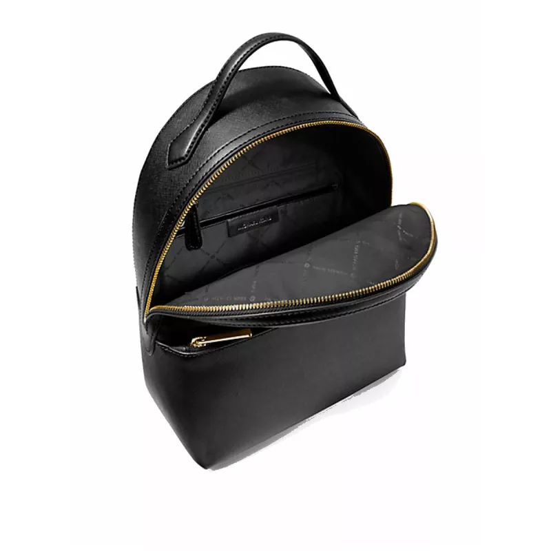 Michael Kors Hudson Small Pebbled Leather -reppu musta 31x26x13 cm