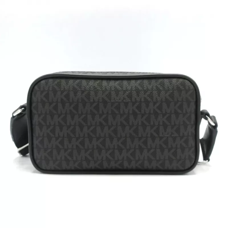 Michael Kors Jet Set crossbody-laukku Black Signature Coated Canvas 35R5S2BC0BBLA