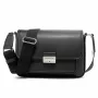 Michael Kors Jet Set crossbody-laukku musta signature-logo-painatus pinnoitettu canvas