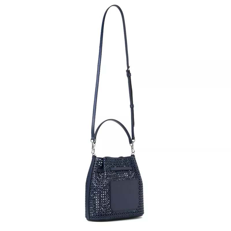 Michael Kors Jet Set Navy Signature Logo olkalaukku 35S6S2ZC1YNAV