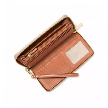 MICHAEL KORS Jet Set Travel Continental lompakko 35S6GTVE9BVAN vanilja coated canvas