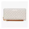 MICHAEL KORS Jet Set Travel Continental lompakko 35S6GTVE9BVAN vanilja coated canvas