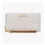 MICHAEL KORS Jet Set Travel Continental lompakko 35S6GTVE9BVAN vanilja coated canvas
