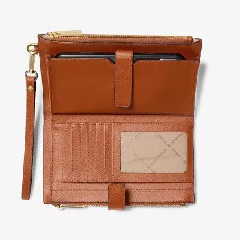 Michael Kors Jet Set Travel Continental rannelaukku 35F8GTVW0LLUG - saffianonahka, Luggage, kultaiset metalliosat