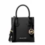 Michael Kors Jet Set Travel crossbody-laukku, musta, signature-pinnoitettu kangas nahkayksityiskohdilla, kullanväriset metalliosat, 15 cm x 17 cm x 6 cm