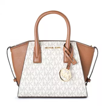 Michael Kors Jet Set Travel crossbody-laukku Vanilla Signature Coated Canvas
