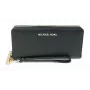 Michael Kors Jet Set Travel Mini salkku saffiano-nahka musta kultasävyiset metalliosat 35T7GTVE7LBCK