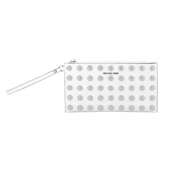 Michael Kors Jet Set Travel Saffiano-nahkakotelo 25x14x1 cm kullanvärisin metalliosin
