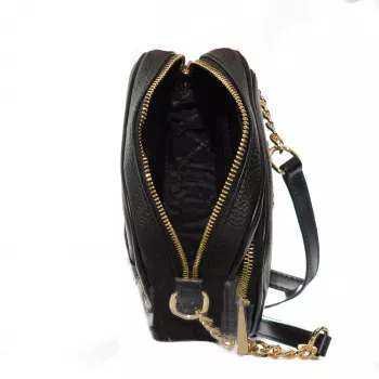 Michael Kors Jet Set Travel pieni olkalaukku musta saffiano-nahka 35H3GTVC2LBLA