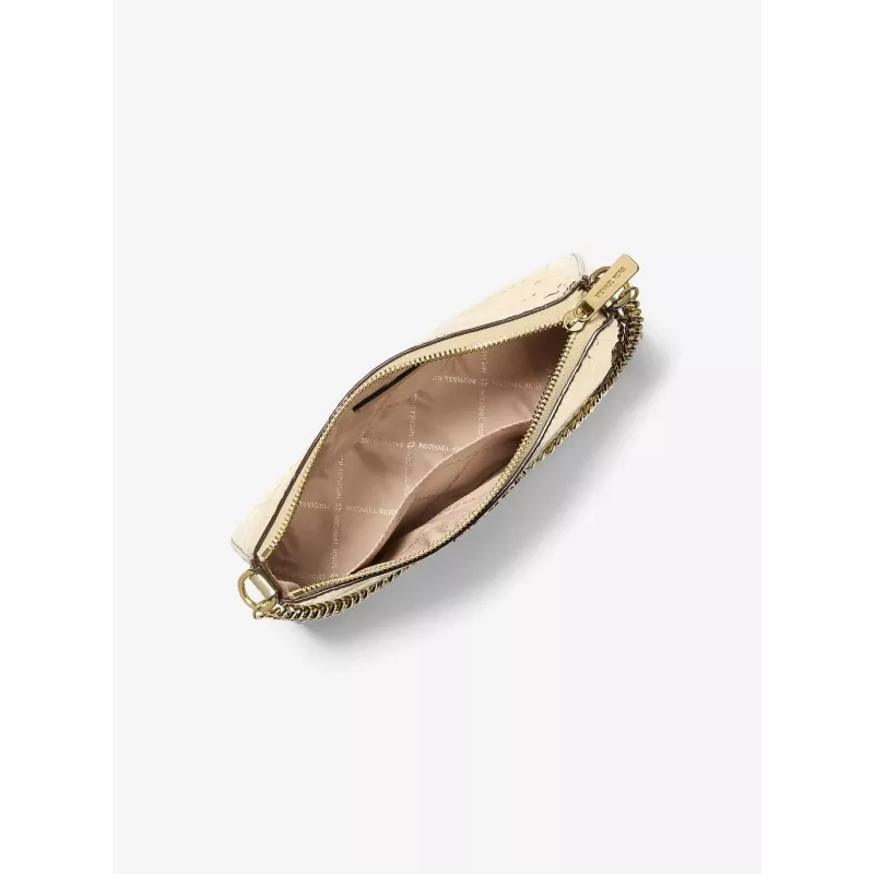 Michael Kors Jet Set Travel Tote Bag -laukkusetti lompakolla - Opal Multi Signature Coated Canvas