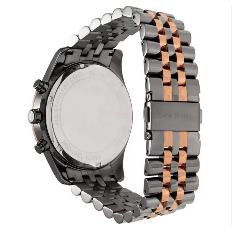 Michael Kors Lexington miesten kvartsikronografi kello MK8561 45 mm ruostumaton teräs sininen kellotaulu