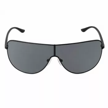 Michael Kors miesten aurinkolasit MK-1113-BLACK - suorakaiteen muotoinen asetaattikehys savunharmaille linsseillä