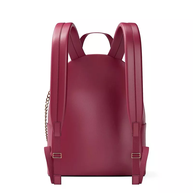 Michael Kors Rhea Medium reppu Dark Berry Saffiano Leather Gold-Tone Hardware