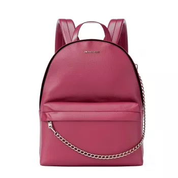 Michael Kors Rhea Medium reppu Dark Berry Saffiano Leather Gold-Tone Hardware