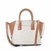 Michael Kors Voyager -crossbody-laukku Vanilla Signature -pinnoitettu kangas
