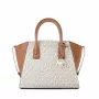 Michael Kors Voyager -crossbody-laukku Vanilla Signature -pinnoitettu kangas