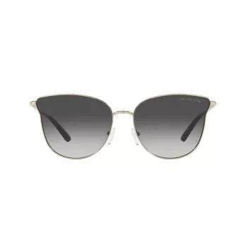 Michael Kors naisten aviator-aurinkolasit MK1120-10148G hopeiset kehykset harmaat liukuvärilinssit 62 mm