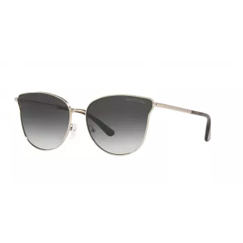 Michael Kors naisten aviator-aurinkolasit MK1120-10148G hopeiset kehykset harmaat liukuvärilinssit 62 mm