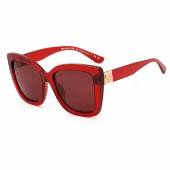 Michael Kors naisten aurinkolasit MK2267UCHERRY - Cherry-asetaattikehykset, harmaat liukuvärjätyt linssit, 56 mm