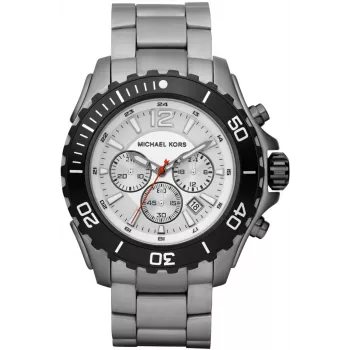 Michael Kors MK8230 Miesten kvartsikello, 47 mm, hopea/musta