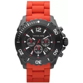 Michael Kors MK8212 Miesten kvartsikello, 47 mm, musta/punainen